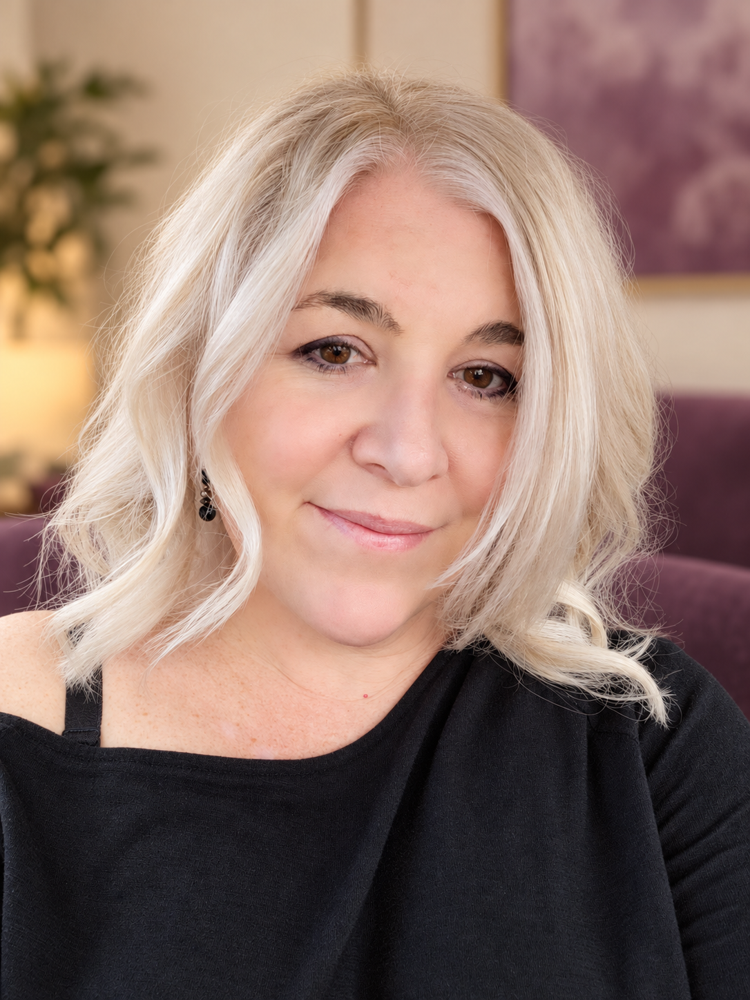 Brandee, the therapist behind Purple Coffee Therapy
